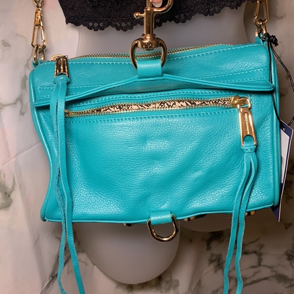 🎒 NWT Mini Mac Sea Green Rebecca Minkoff - Picture 9 of 15